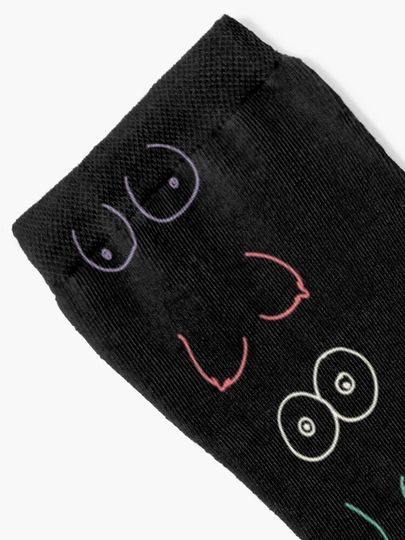 Neon Boobs Socks