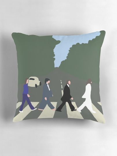 The Beatles - Abbey Road - Minimalistic style Pillow