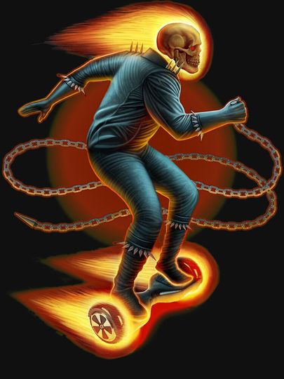 Ghost Rider On A Hoverboard Essential T-Shirt