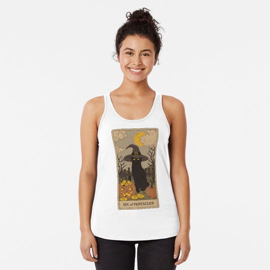 Six of Pentacles Racerback Tank Top