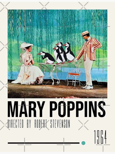 Mary Poppins Art Movie Poster Premium Matte Vertical Poster