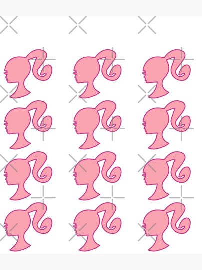 Barbie faces pink - Sticker Pack Backpack