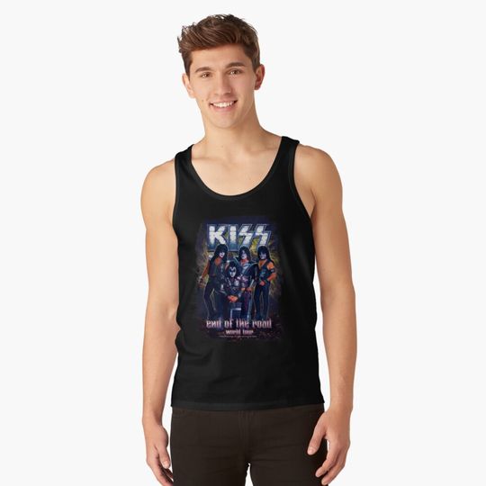KISS Band-End of the Road World Tour Tank Top