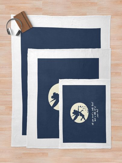 Tinkerbell quotes Throw Blanket