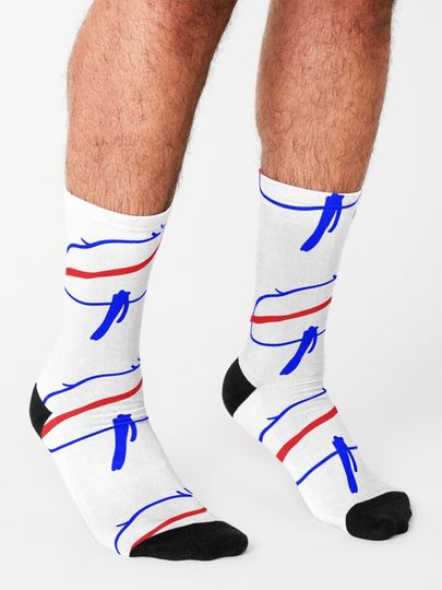 Josh Allen Drawing Socks, Gift For Fan