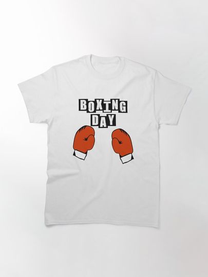 Boxing Day Red Gloves - White Classic T-Shirt