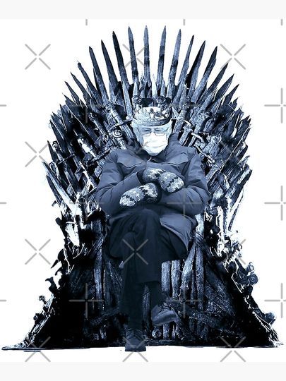 bernie sanders throne Premium Matte Vertical Poster