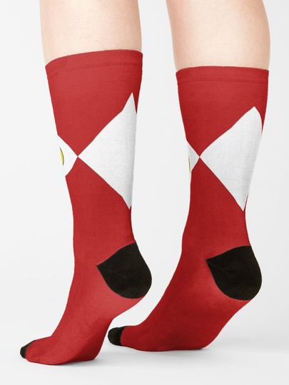 MMPR Red Ranger With Coin Socks