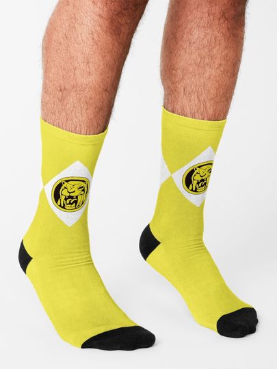 MMPR Yellow Ranger With Coin Socks