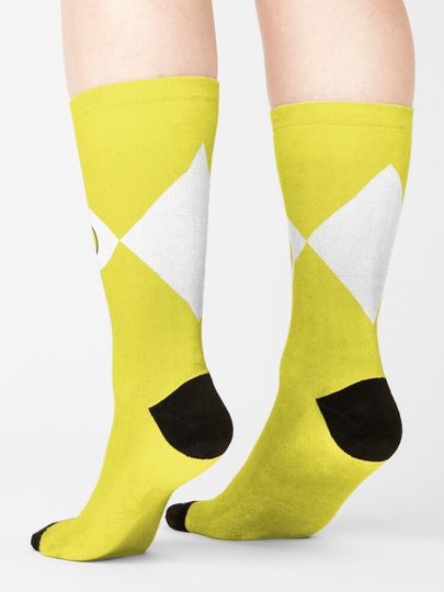 MMPR Yellow Ranger With Coin Socks