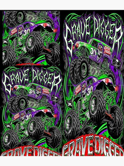 Monster jam grave digger monster truck Fans Art Gift Backpack