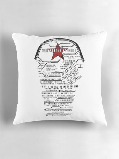 The Winter Soldier Quotes Pillow