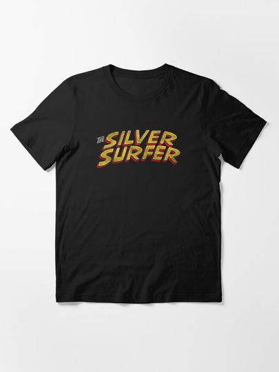 Silver Surfer - Classic Title - Dirty Essential T-Shirt