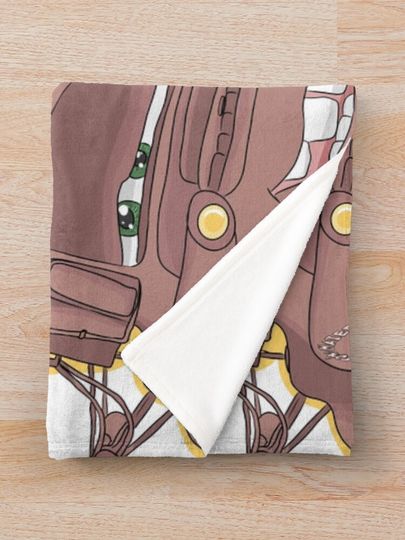 Tow Mater Kawaii Throw Blanket