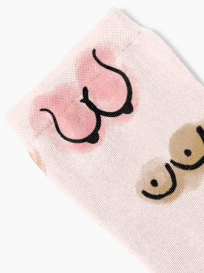 Boobies Watercolor Socks