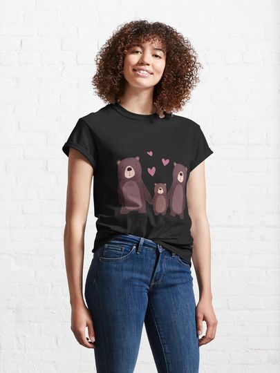 Cute Family of Bears Classic T-Shirt
