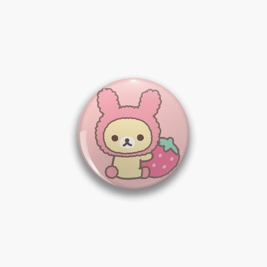 Rilakkuma Korilakkuma strawberry Pin