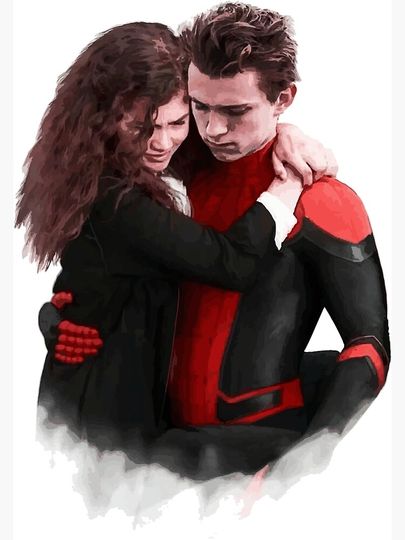 Tom Holland and zendaya Premium Matte Vertical Poster