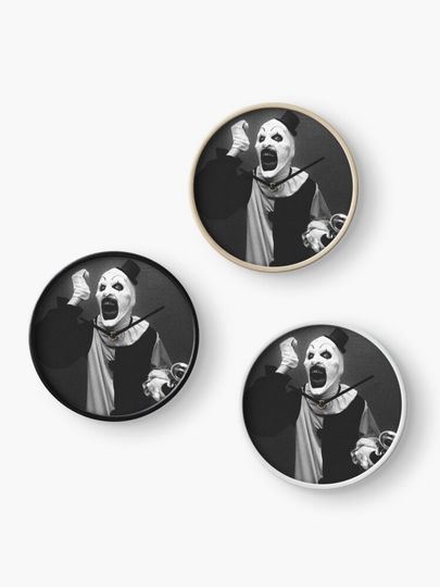 Terrifier art the clown horror  Clock