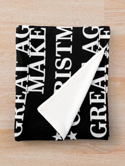 Make Christmas Great Again Throw Blanket