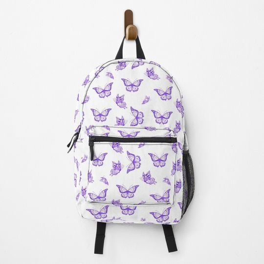 The purple butterfly print  Backpack