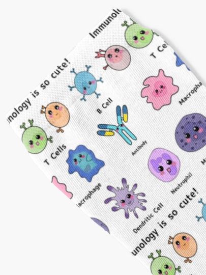 Immunology is so Cute Version 2 Socks