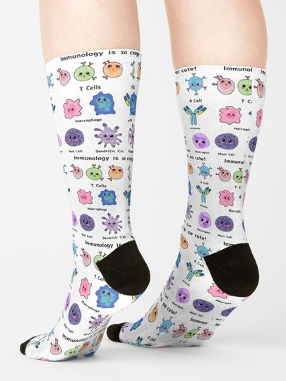 Immunology is so Cute Version 2 Socks