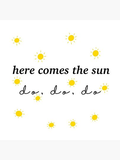 "Here Comes the Sun" from The Beatles Pillow
