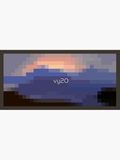 Minecraft Sunset Painting Poster