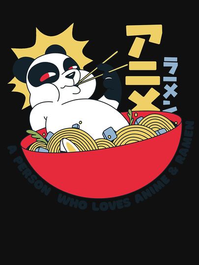 A Person Who Loves Anime and Ramen Classic T-Shirt
