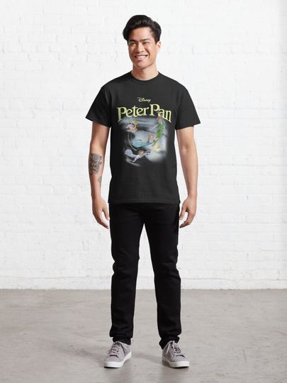 Peter Pan Flying Group Shot Title Logo Unisex T-Shirt