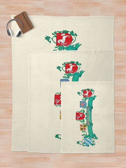 Biergarten Restaurant Throw Blanket