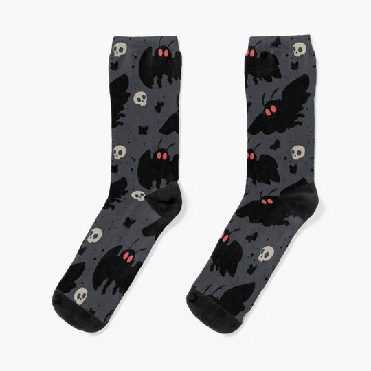 Mothman - Night Grey Socks