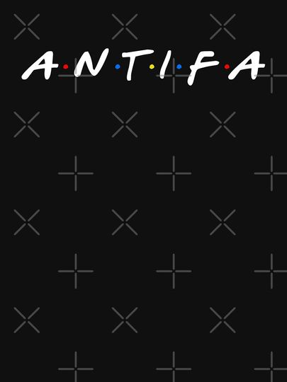 Bold Antifa White Text Classic T-Shirt