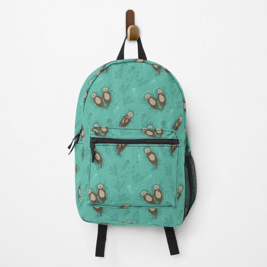 Sea Otter Pattern Backpack