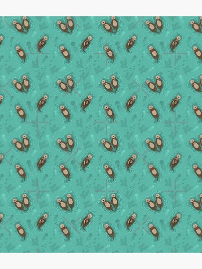 Sea Otter Pattern Backpack