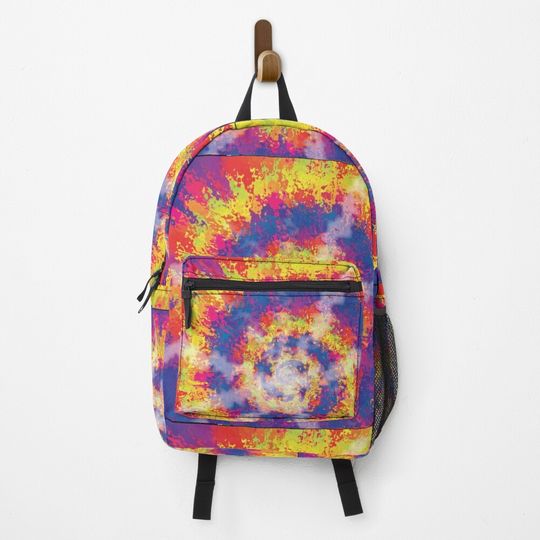 Unique Tye Dye Burnt Colours Backpack