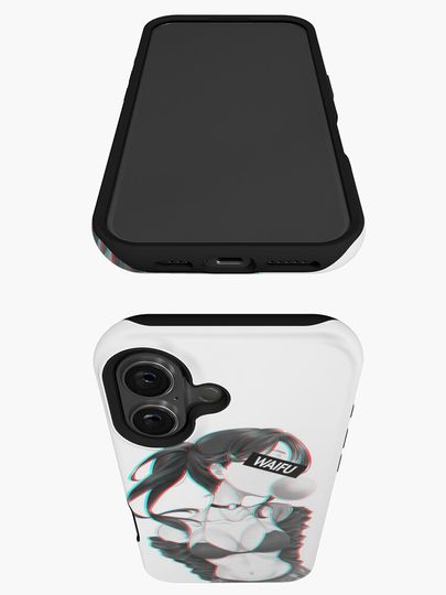 Cute anime girl waifu material iPhone Case