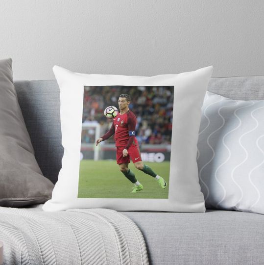 Christiano Ronaldo  Throw Pillow