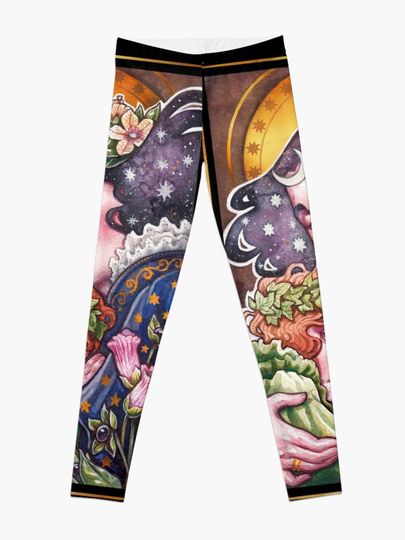 Night is the mother of Witches Leggings
