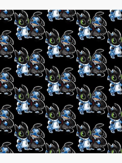 Stitch And Toothless Change Uniform Costume Uniform  Backpack
