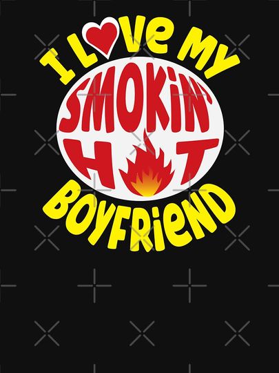 I Love My Smokin' Hot Boyfriend Lightweight Hoodie