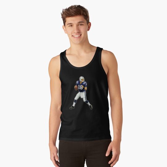 Peyton Manning #18 Drop Back Tank Top
