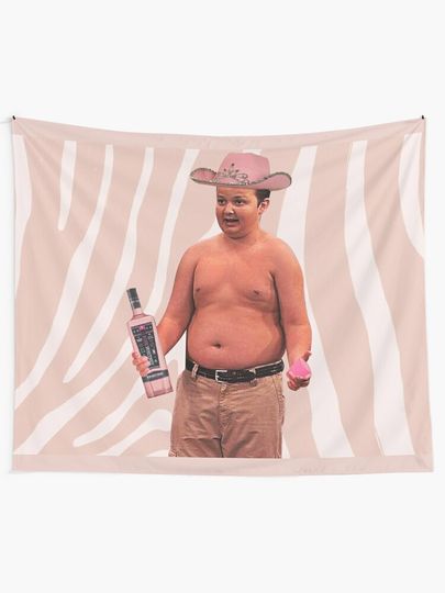 gibby pink whitney Tapestry