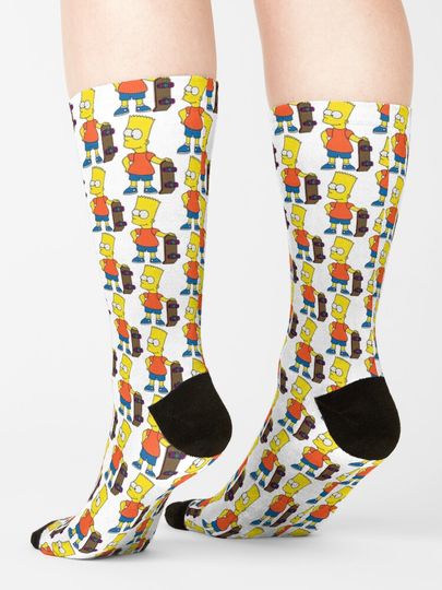 bart simpson Socks, Simpson Funny, Gift for Fan