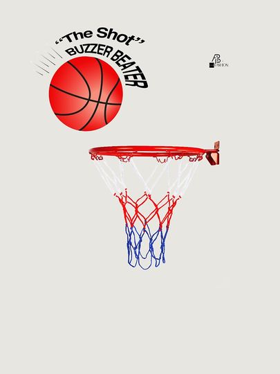 Win at the Buzzer with The Shot Buzzer Beater Premium Oversized Hoodie