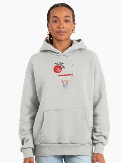 Win at the Buzzer with The Shot Buzzer Beater Premium Oversized Hoodie