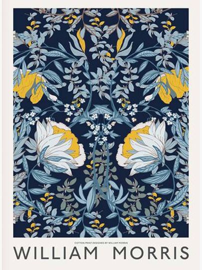 Blue Flower, William Morris Premium Matte Vertical Poster