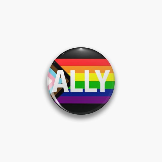 Progress Pride Flag ALLY Pin