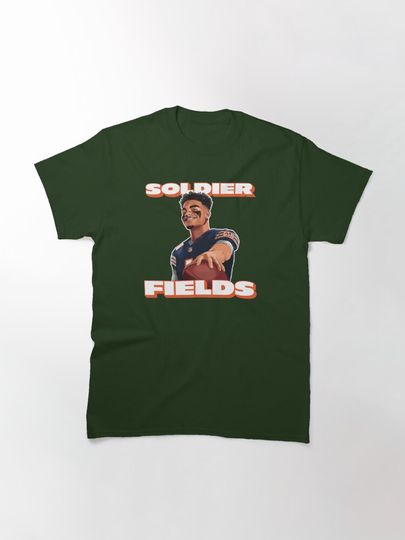 Soldier Fields, Justin Fields, Chicago Bears Classic T-Shirt